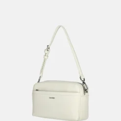 Crossbody Tassen^Calvin Klein must convertible camera bag crossbody tas chalk