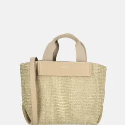 Handtassen^Calvin Klein Raffia handtas S crockery