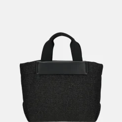 Handtassen^Calvin Klein Raffia handtas S black