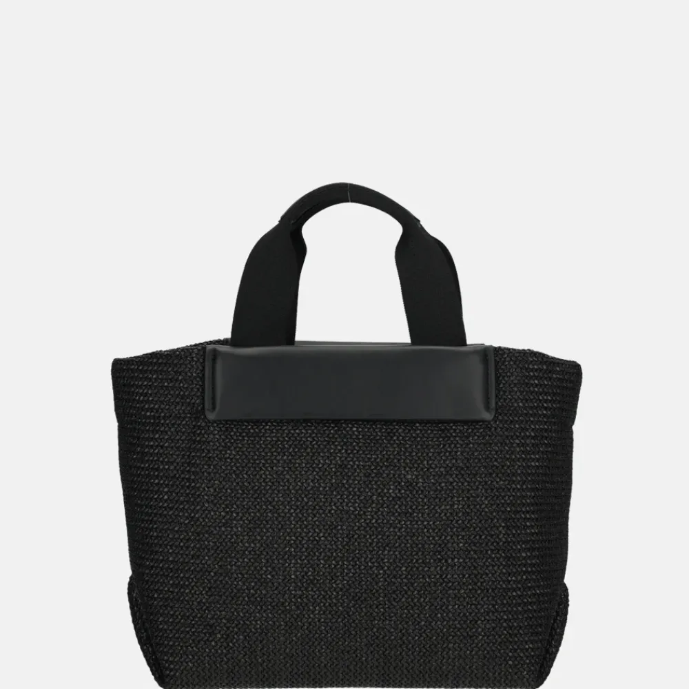 Handtassen^Calvin Klein Raffia handtas S black
