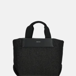 Handtassen^Calvin Klein Raffia handtas S black