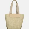 Shoppers^Calvin Klein Raffia shopper M crockery