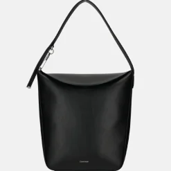 Schoudertassen^Calvin Klein Soft Sculpt buideltas black