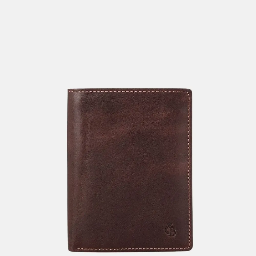 Heren Portemonnees | Gepersonaliseerde Portemonnees^Castelijn en Beerens Castelijn & Beerens billfold staand Canyon mocca