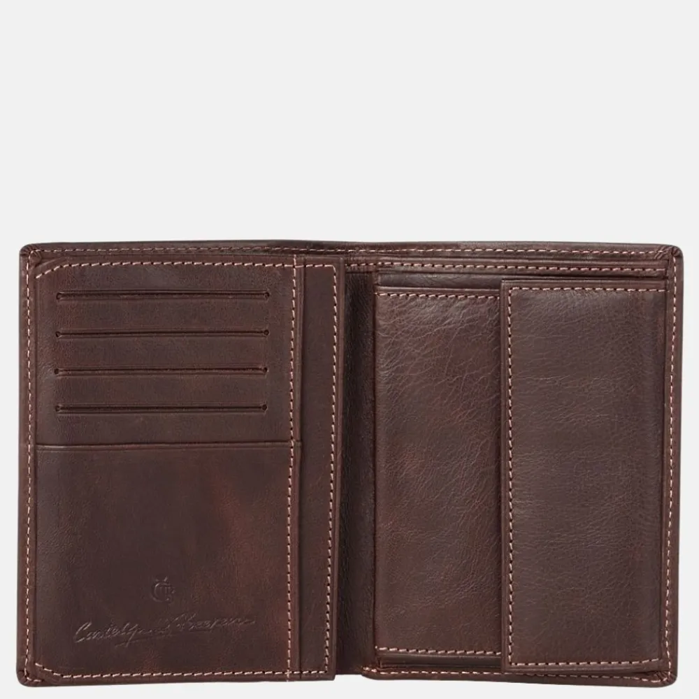 Heren Portemonnees | Gepersonaliseerde Portemonnees^Castelijn en Beerens Castelijn & Beerens billfold staand Canyon mocca