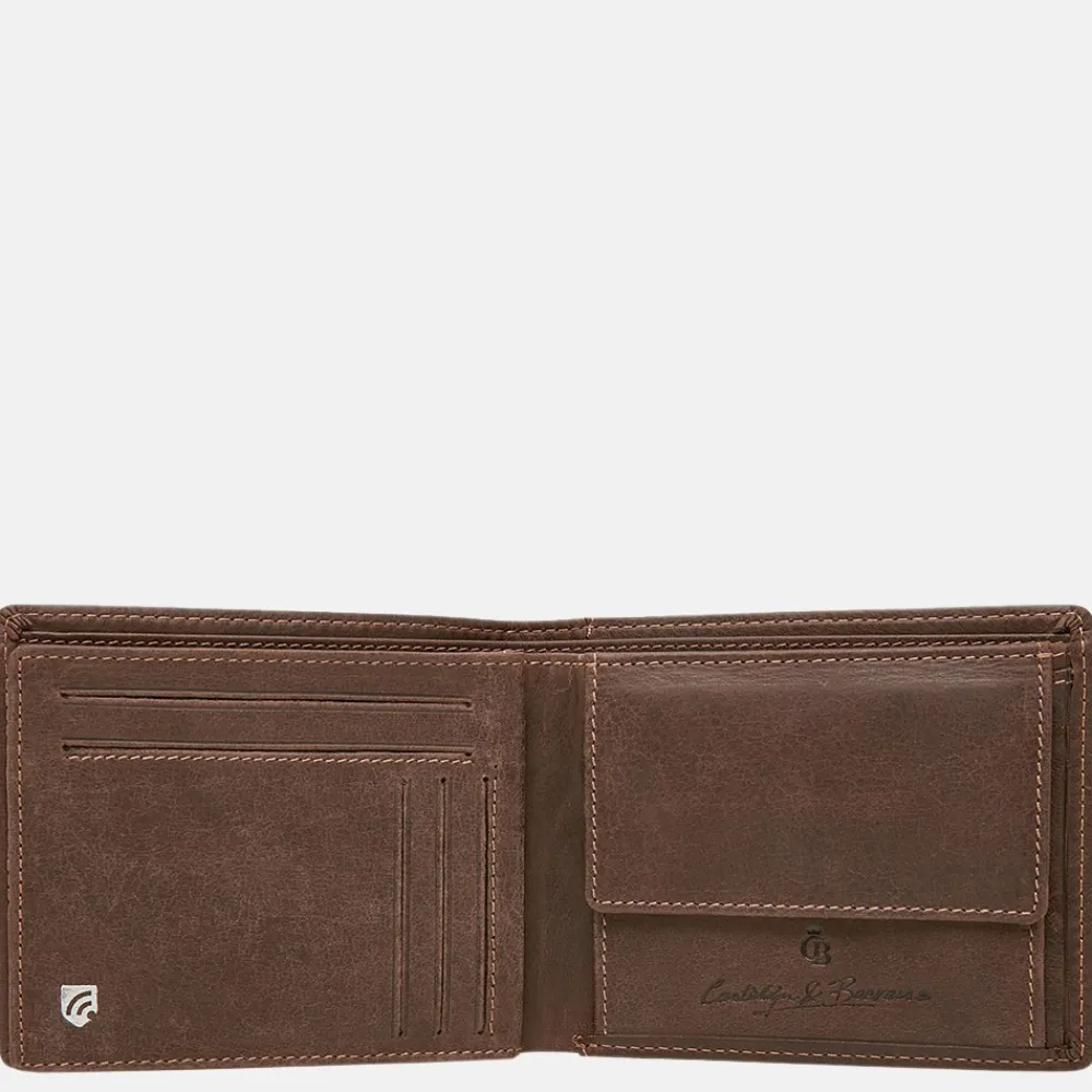 Heren Portemonnees | Gepersonaliseerde Portemonnees^Castelijn en Beerens Castelijn & Beerens Canyon billfold mocca