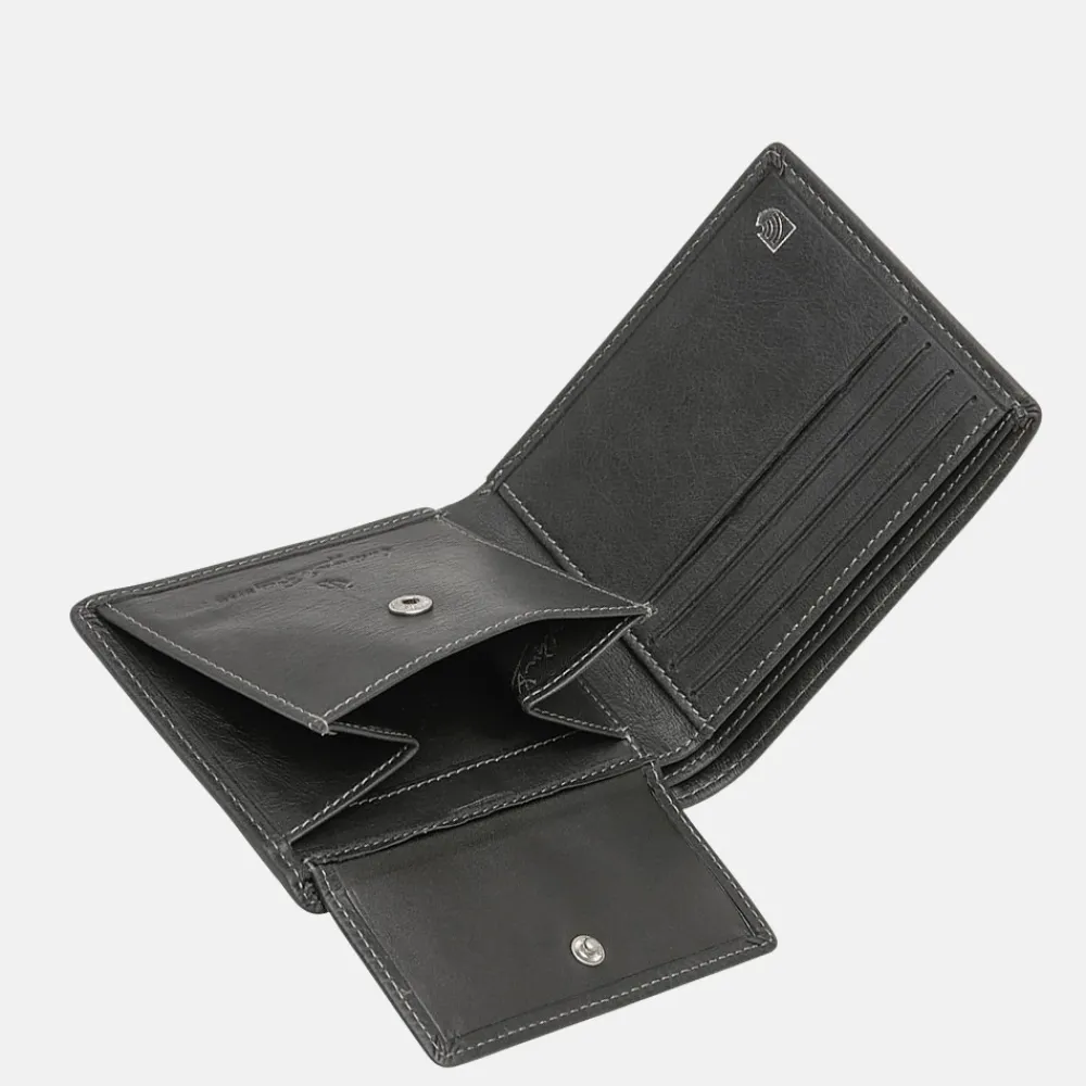 Gepersonaliseerde Portemonnees | Heren Portemonnees^Castelijn en Beerens Castelijn & Beerens Canyon billfold zwart