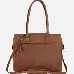 Dames Laptoptassen^Castelijn en Beerens Castelijn & Beerens Carisma laptoptas 15.6 inch cognac