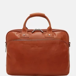 Heren Laptoptassen | Dames Laptoptassen^Castelijn en Beerens Castelijn & Beerens Firenze laptoptas 15.6 inch licht bruin