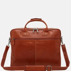 Heren Laptoptassen^Castelijn en Beerens Castelijn & Beerens Firenze laptoptas 17 inch lichtbruin
