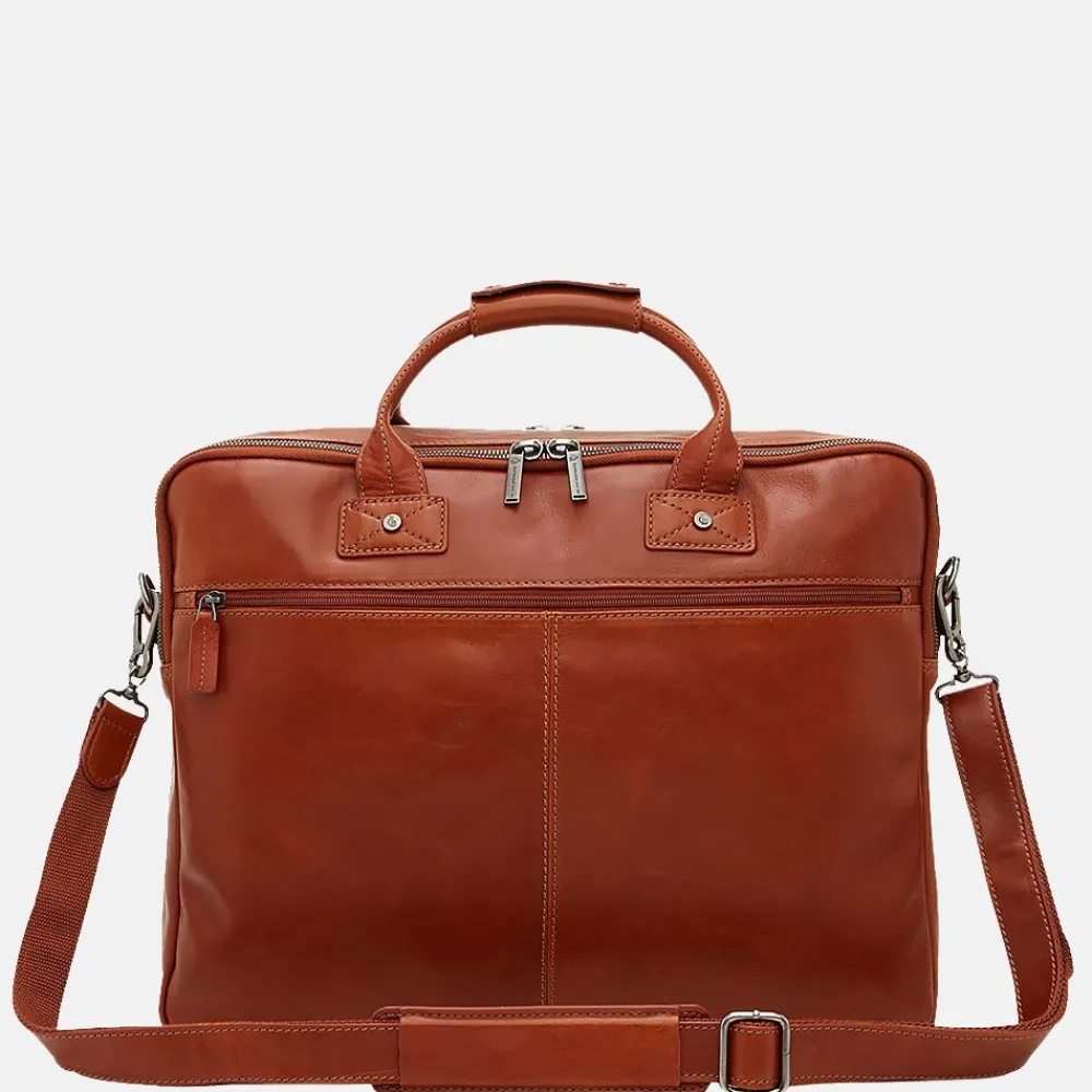 Heren Laptoptassen^Castelijn en Beerens Castelijn & Beerens Firenze laptoptas 17 inch lichtbruin