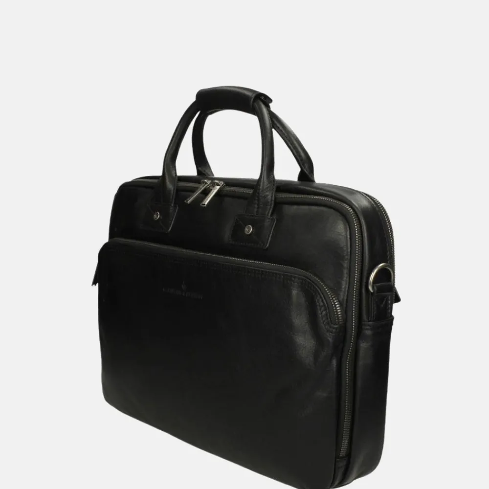 Heren Laptoptassen | Dames Laptoptassen^Castelijn en Beerens Castelijn & Beerens Firenze laptoptas 15.6 inch zwart