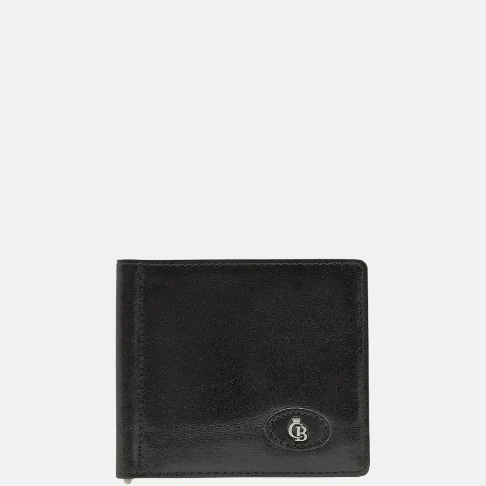 Heren Portemonnees^Castelijn en Beerens Castelijn & Beerens Gaucho Dollarclip portemonnee zwart