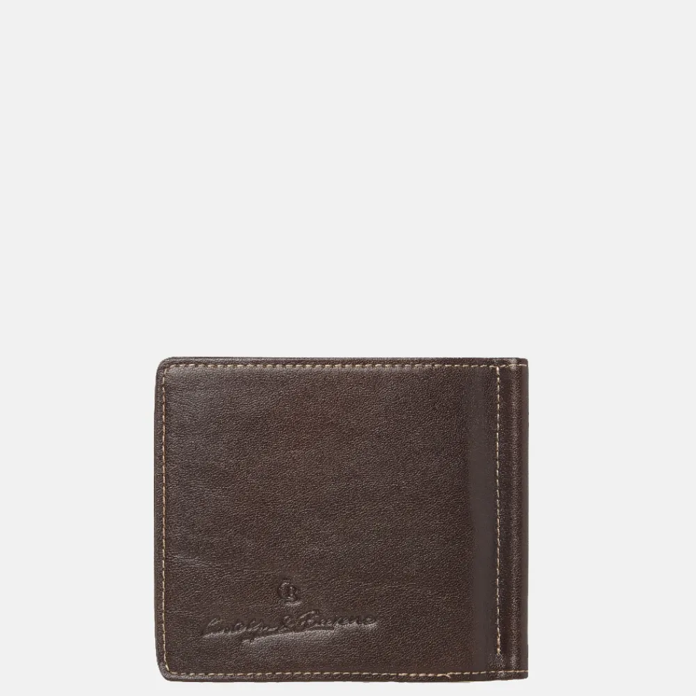 Heren Portemonnees^Castelijn en Beerens Castelijn & Beerens Gaucho Dollarclip portemonnee mocca