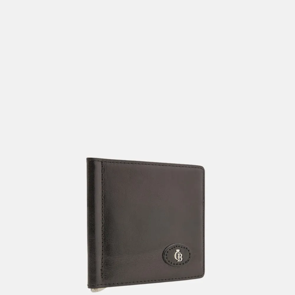 Heren Portemonnees^Castelijn en Beerens Castelijn & Beerens Gaucho Dollarclip portemonnee zwart