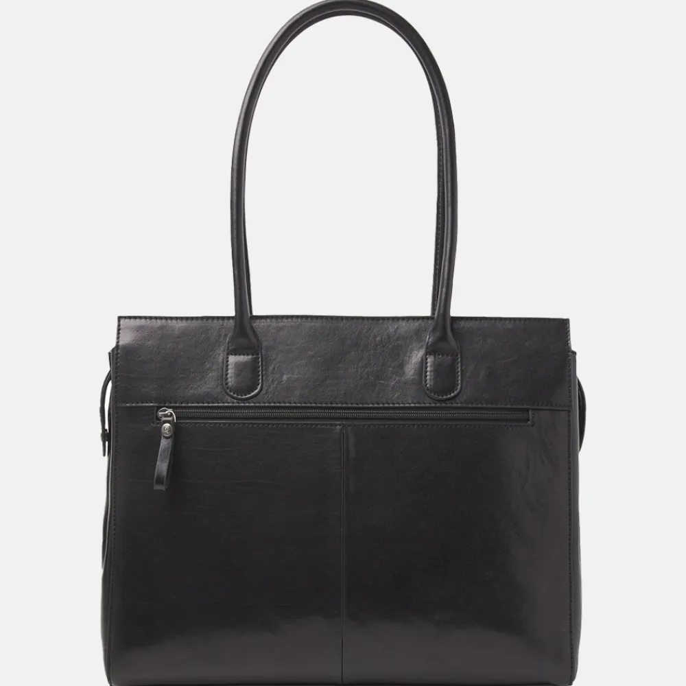 Dames Laptoptassen^Castelijn en Beerens Castelijn & Beerens Gaucho Ellen laptoptas 15.6 inch zwart