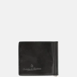 Heren Portemonnees^Castelijn en Beerens Castelijn & Beerens Gaucho Dollarclip portemonnee zwart