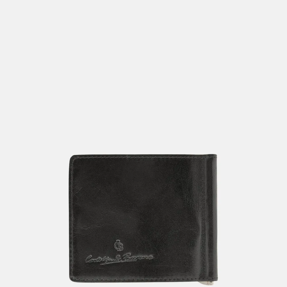 Heren Portemonnees^Castelijn en Beerens Castelijn & Beerens Gaucho Dollarclip portemonnee zwart