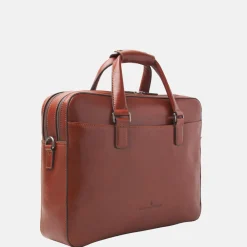 Heren Laptoptassen^Castelijn en Beerens Castelijn & Beerens Gaucho Paul laptoptas 15.6 inch cognac