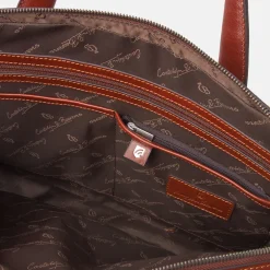 Heren Laptoptassen^Castelijn en Beerens Castelijn & Beerens Gaucho Paul laptoptas 15.6 inch cognac