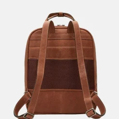 School Rugzakken | School Rugzakken^Castelijn en Beerens Castelijn & Beerens laptop rugzak Carisma 15.6 inch cognac