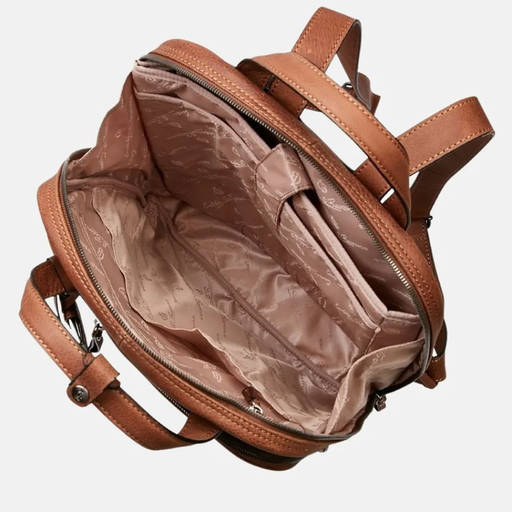 School Rugzakken | School Rugzakken^Castelijn en Beerens Castelijn & Beerens laptop rugzak Carisma 15.6 inch cognac