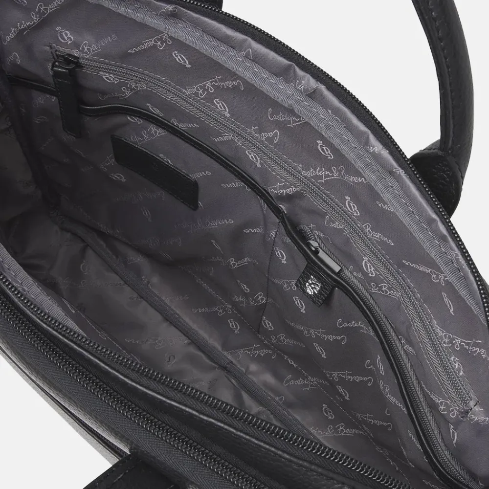 Heren Laptoptassen^Castelijn en Beerens Castelijn & Beerens Onyx Alpha laptoptas 15.6 inch zwart