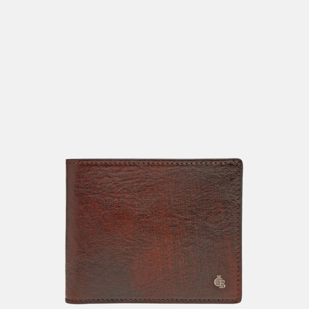 Gepersonaliseerde Portemonnees^Castelijn en Beerens Castelijn & Beerens Rien billfold cognac