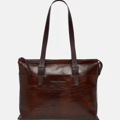 Dames Laptoptassen^Castelijn en Beerens Castelijn & Beerens Rien laptoptas 15 inch cognac