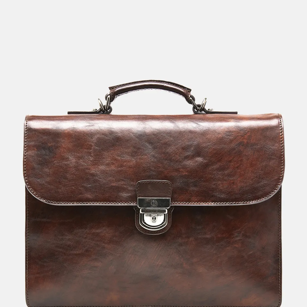 Heren Laptoptassen | Dames Laptoptassen^Castelijn en Beerens Castelijn & Beerens Rien laptoptas 13.3 inch cognac