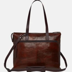 Dames Laptoptassen^Castelijn en Beerens Castelijn & Beerens Rien laptoptas 15 inch cognac