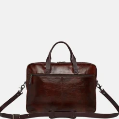 Heren Laptoptassen^Castelijn en Beerens Castelijn & Beerens Rien laptoptas 15.6 inch cognac
