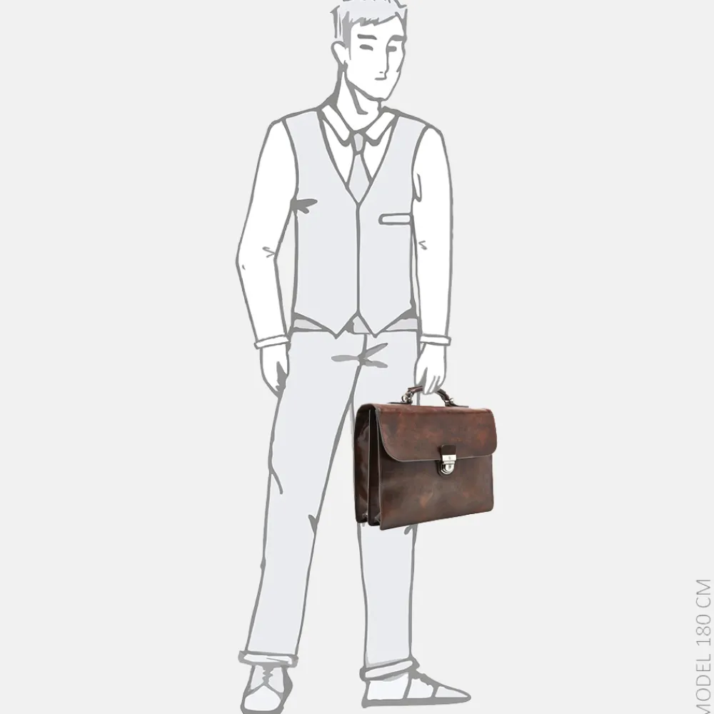 Heren Laptoptassen | Dames Laptoptassen^Castelijn en Beerens Castelijn & Beerens Rien laptoptas 13.3 inch cognac