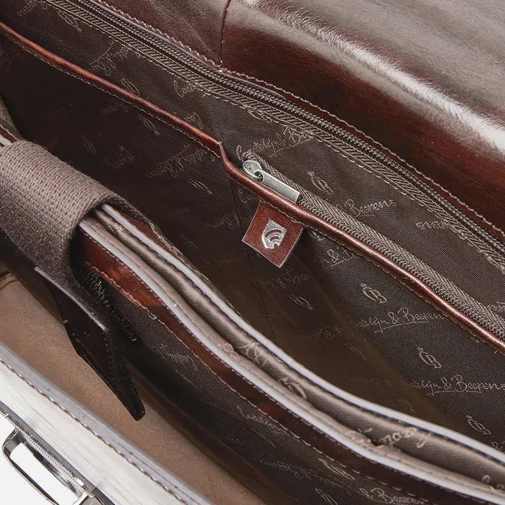 Heren Laptoptassen | Dames Laptoptassen^Castelijn en Beerens Castelijn & Beerens Rien laptoptas 13.3 inch cognac