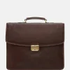 Heren Laptoptassen^Castelijn en Beerens Castelijn & Beerens Verona aktetas 15.6 inch mocca