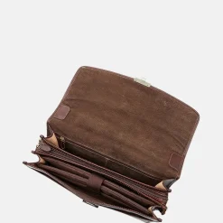 Heren Laptoptassen^Castelijn en Beerens Castelijn & Beerens Verona aktetas 15.6 inch mocca