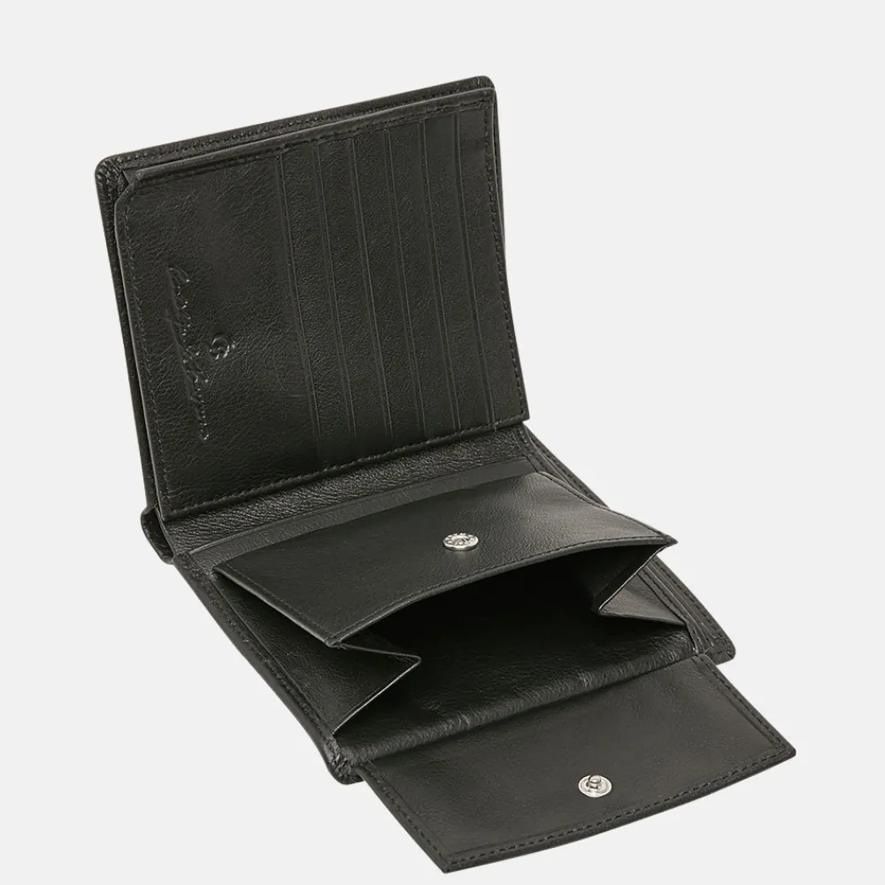 Heren Portemonnees | Gepersonaliseerde Portemonnees^Castelijn en Beerens Castelijn & Beerens Vita billfold zwart