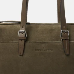 Dames Laptoptassen^Castelijn en Beerens laptoptas 15 inch dark military
