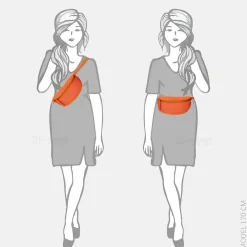 Heuptasjes^Charm London Anna heuptas oranje
