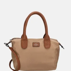 Handtassen^Charm London Buckingham handtas S taupe