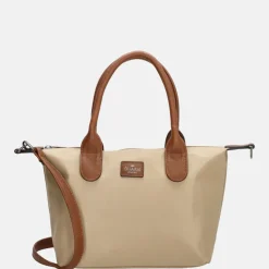 Handtassen^Charm London Buckingham handtas S zand