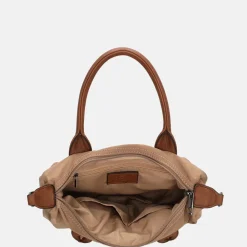 Handtassen^Charm London Buckingham handtas S taupe