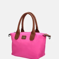 Handtassen^Charm London Buckingham handtas S fuchsia