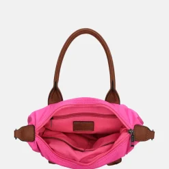 Handtassen^Charm London Buckingham handtas S fuchsia