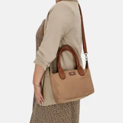 Handtassen^Charm London Buckingham handtas S taupe
