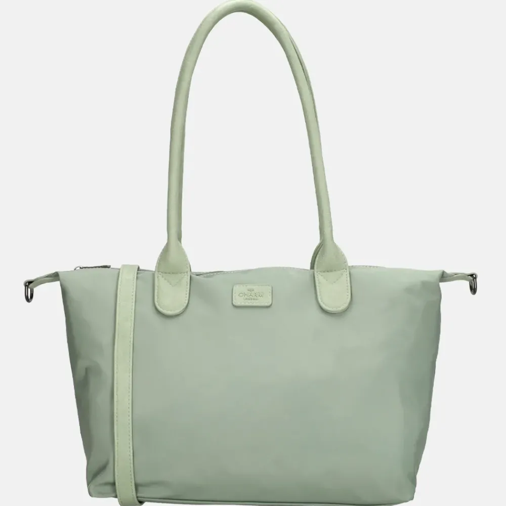 Shoppers^Charm London Buckingham Mono shopper M lichtgroen