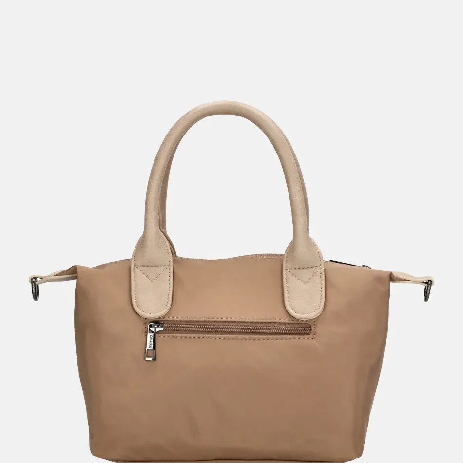 Handtassen^Charm London Buckingham Mono handtas lichttaupe