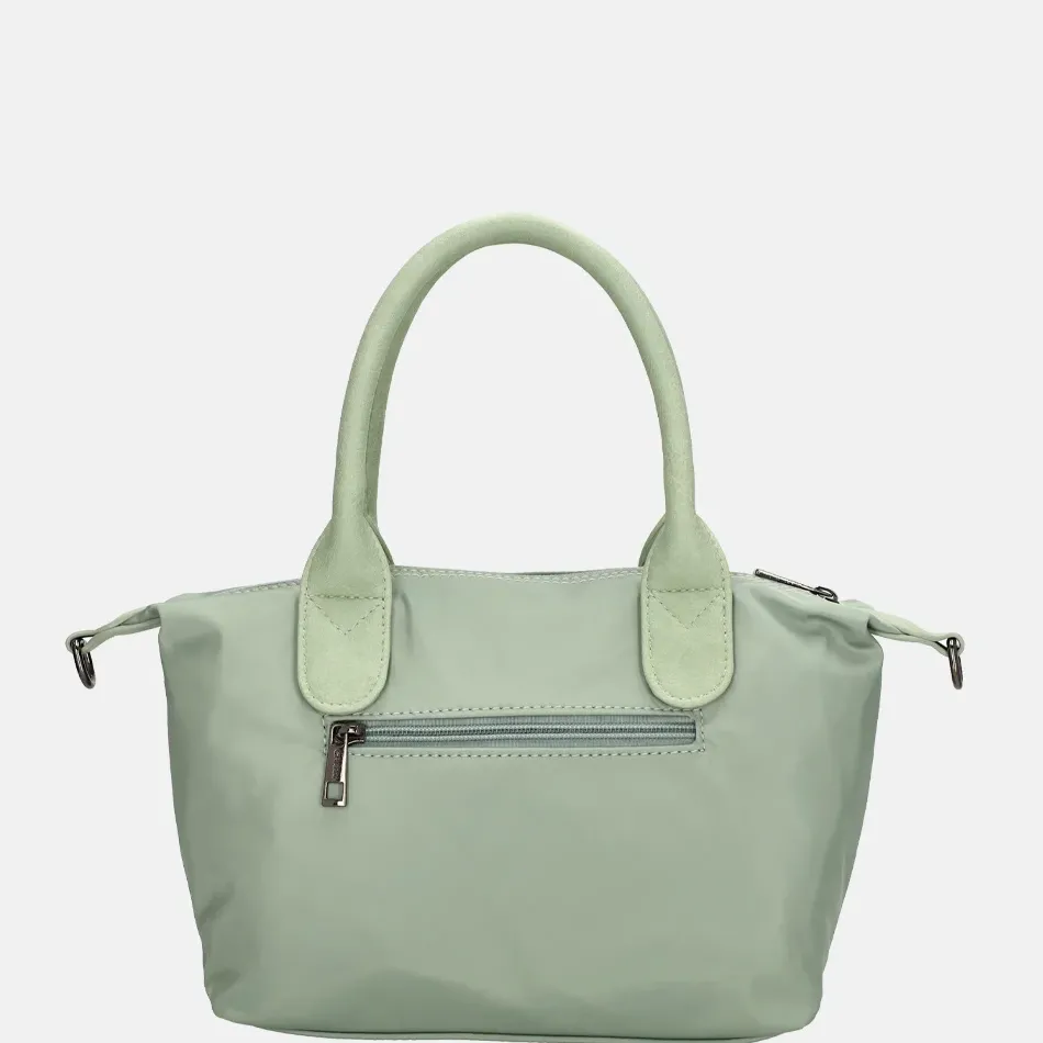 Handtassen^Charm London Buckingham Mono handtas lichtgroen