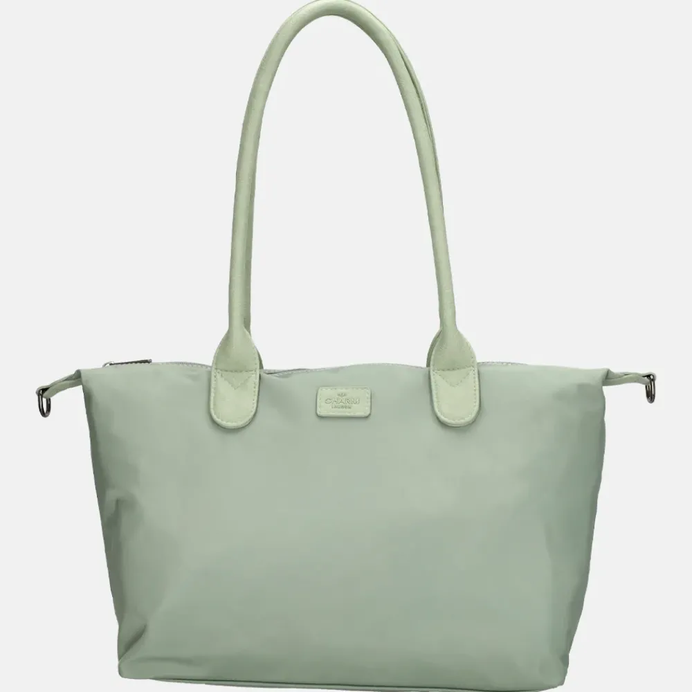 Shoppers^Charm London Buckingham Mono shopper M lichtgroen