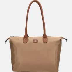 Schoolhandtassen | Dames Laptoptassen^Charm London Buckingham shopper met 15.6 inch laptopvak L taupe
